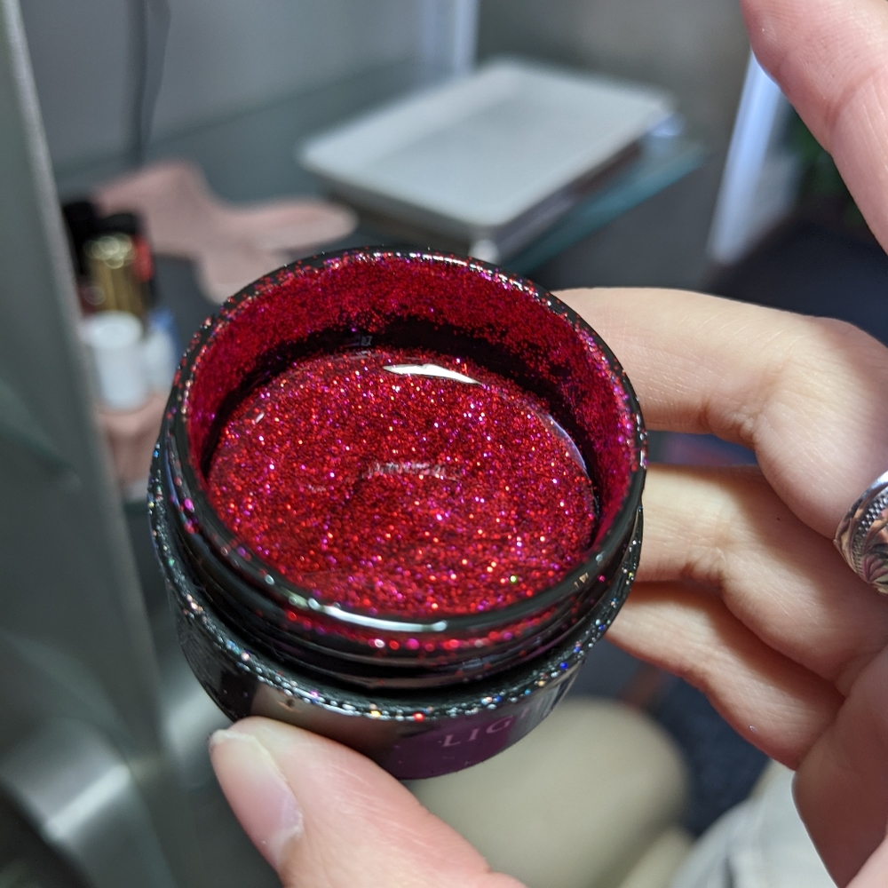 Glitter Gel Polish - Candy Apple